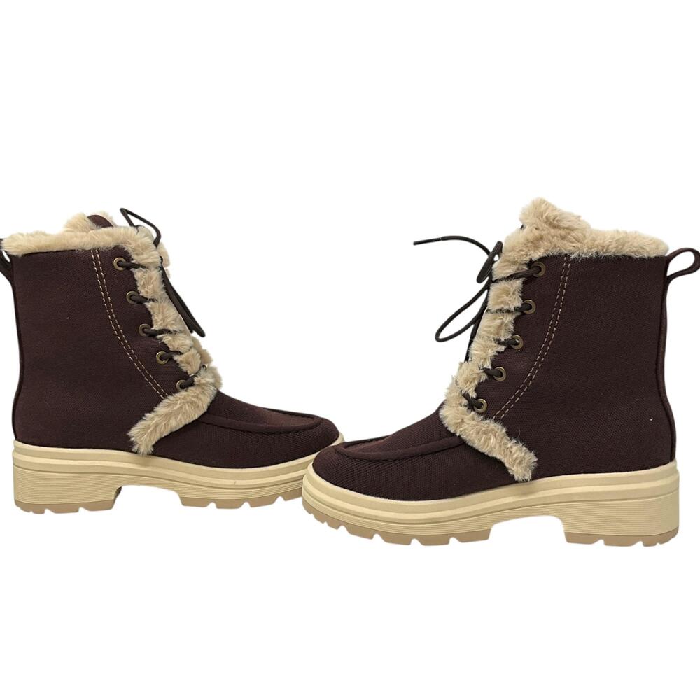 VIVAIA Faux Fur Water-Repellent Lightweight Warm Boots Terry Womens US 9 EUR 40 - Picture 6 of 9